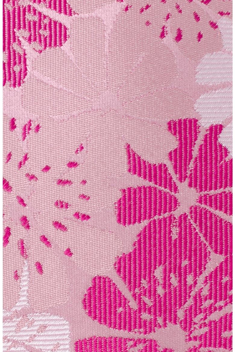 Pink Floral Silk Tie, Alternate, color, PINK