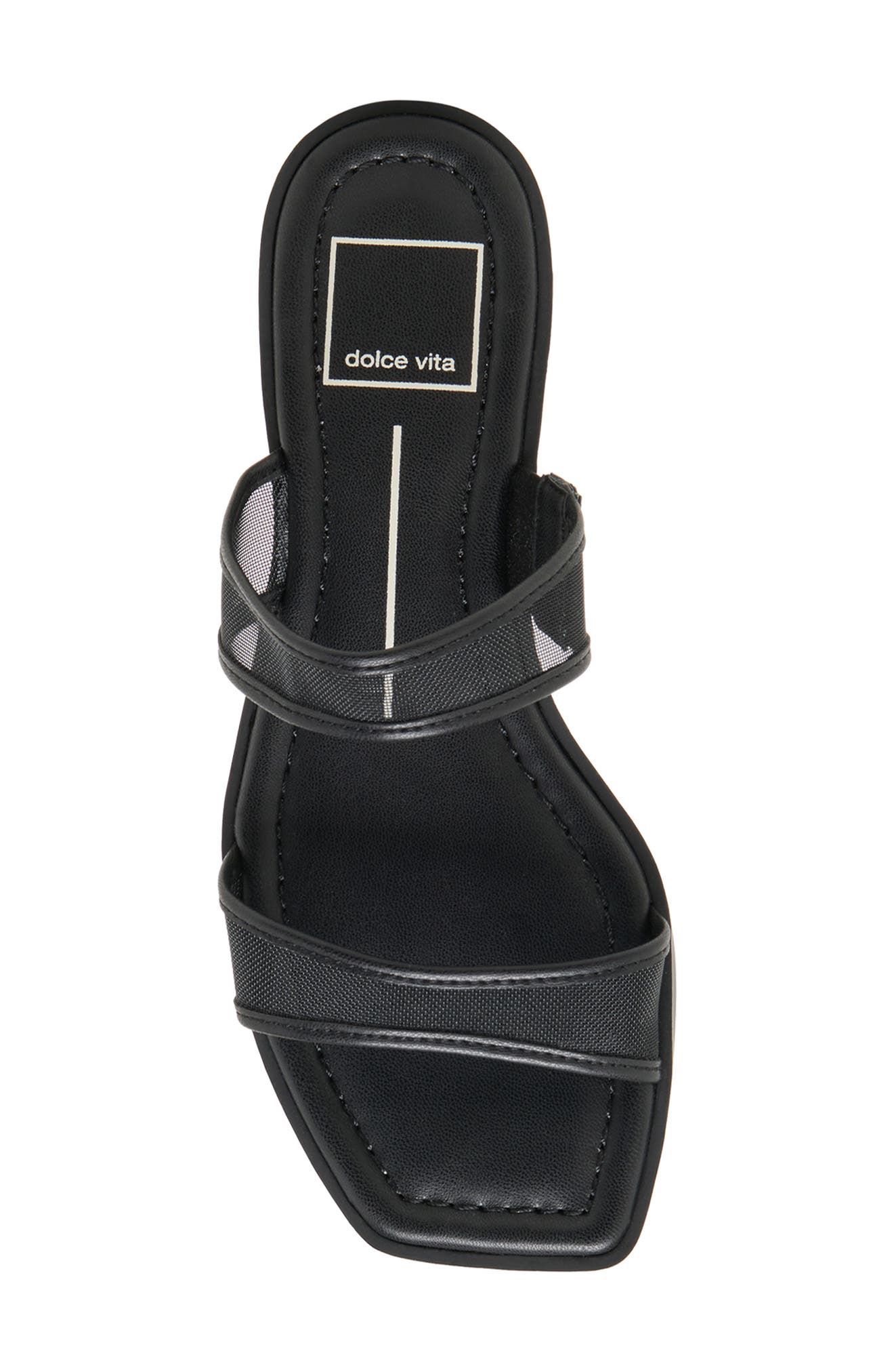 Dolce Vita Ivian Slide Sandal, Alternate, color, Black Mesh