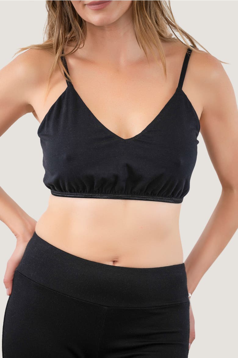 Light Hug® Modal Barely There Bralette, Main, color, Black