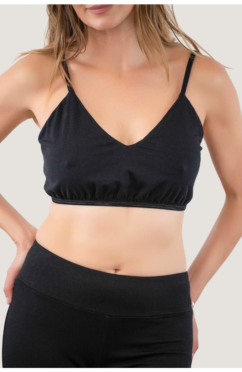 JJwinks Light Hug<sup>®</sup> Modal Barely There Bralette, Main, color, Black