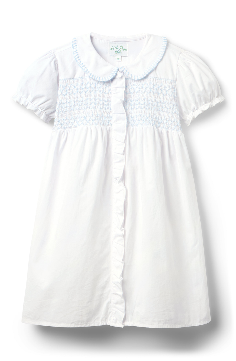 Little Paper Kids Evelyn Dress, Main, color, White