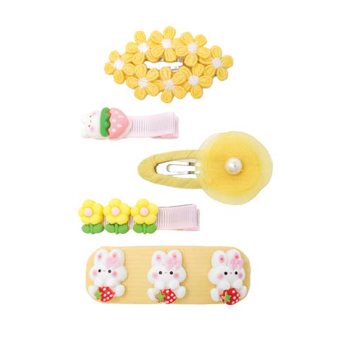 Honey Blossom Garden Hair Clip Set of 5