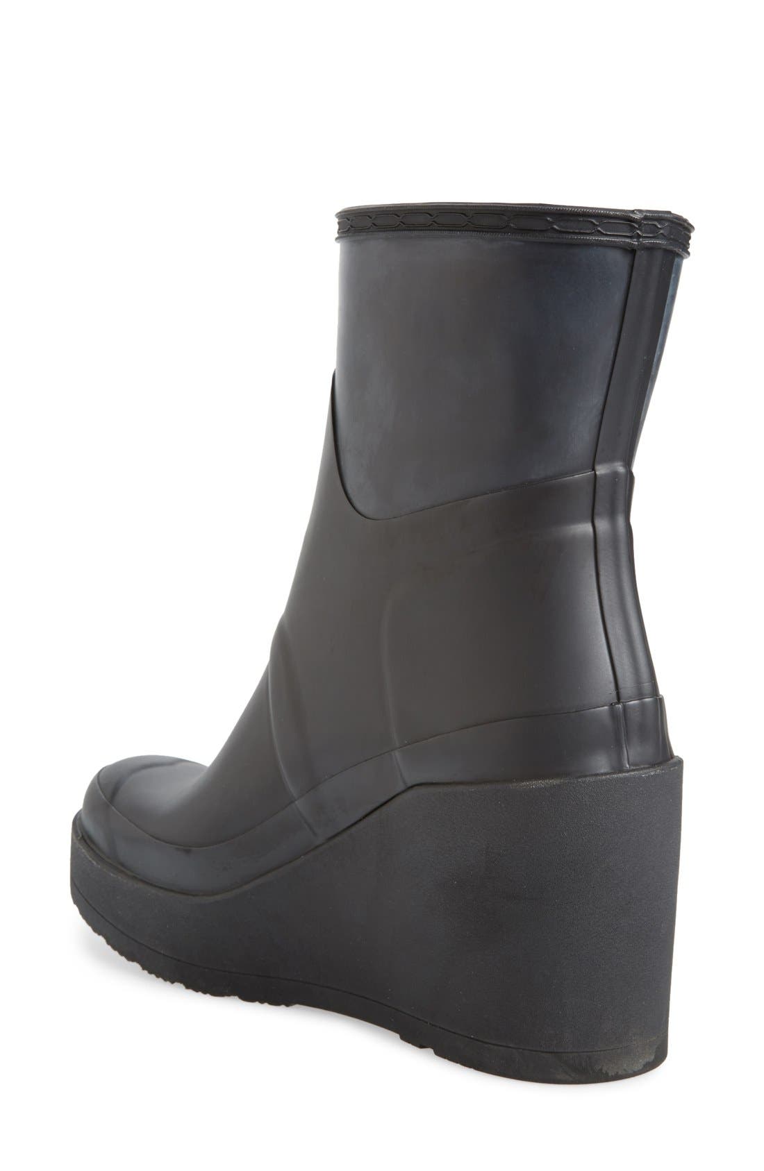 Hunter 'Original Short - Wedge' Rain Boot, Alternate, color, 