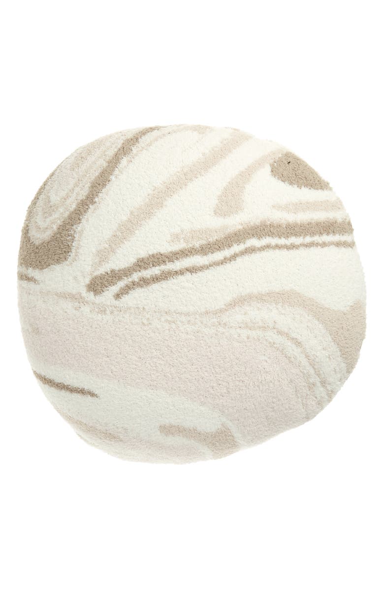 Barefoot Dreams<sup>®</sup> CozyChic<sup>®</sup> Marble Pattern Round Pillow, Main, color,