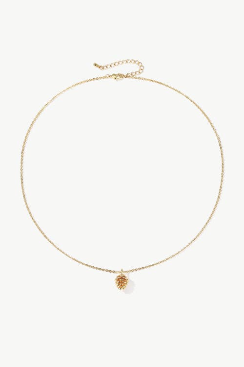 Classicharms Pinecone Pendant Necklace In Gold