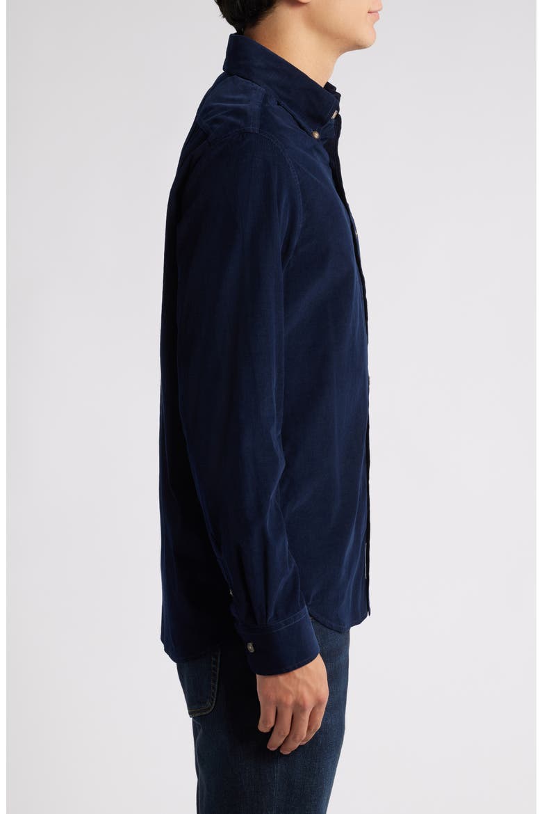 Pinwale Corduroy Button Down Shirt, Alternate, color, NAVY