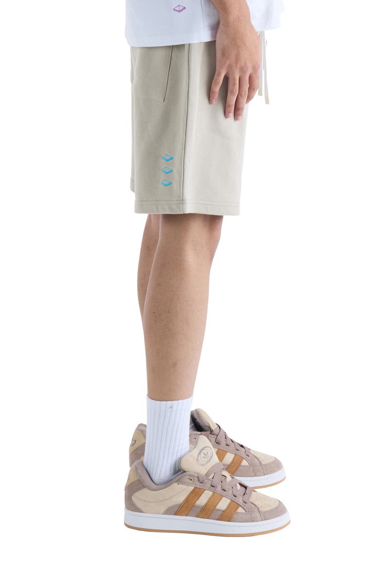 Us Against Time Fleece Drawstring Shorts, Alternate, color, SMOKEY GREY