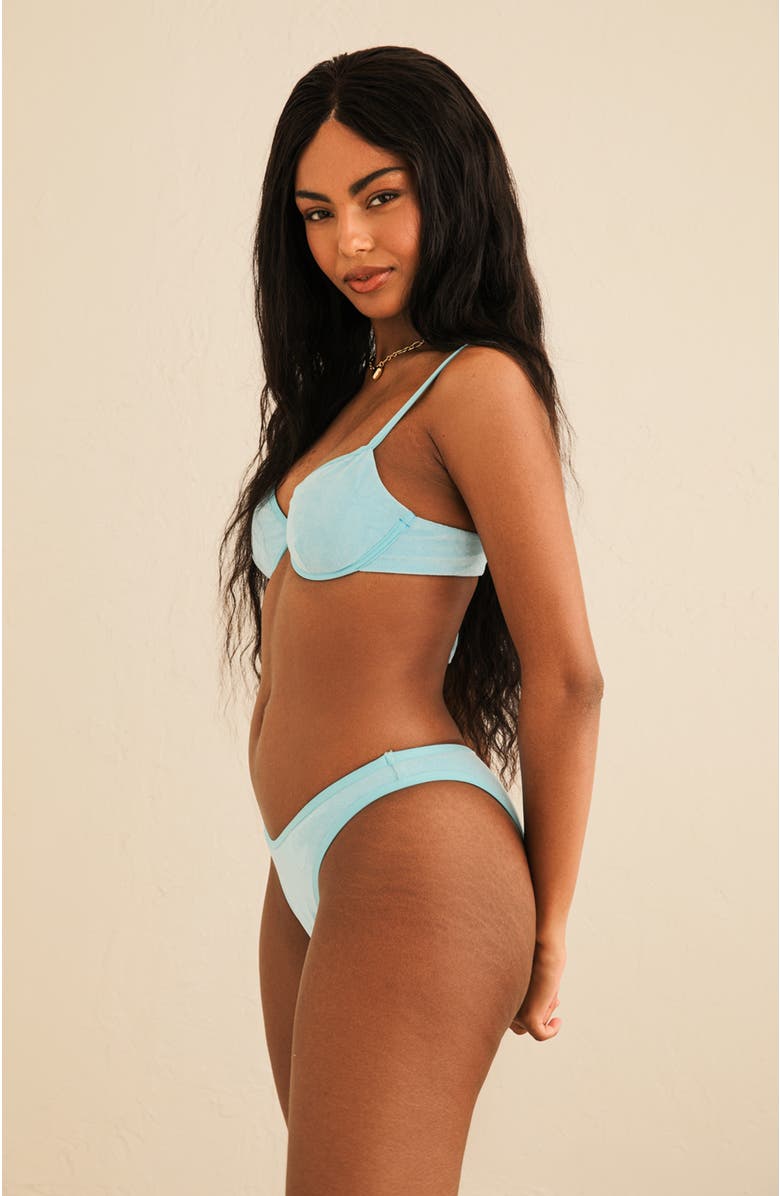 Dippin Daisys Venice Cheeky Bikini Bottom, Alternate, color, Pool Terry