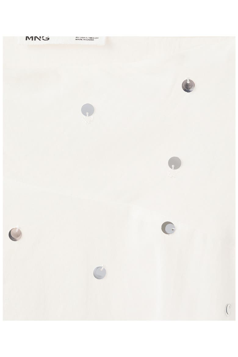 Sequin Asymmetric Skirt, Alternate, color, OFF WHITE