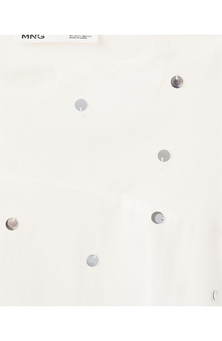 MANGO Sequin Asymmetric Skirt, Alternate, color,