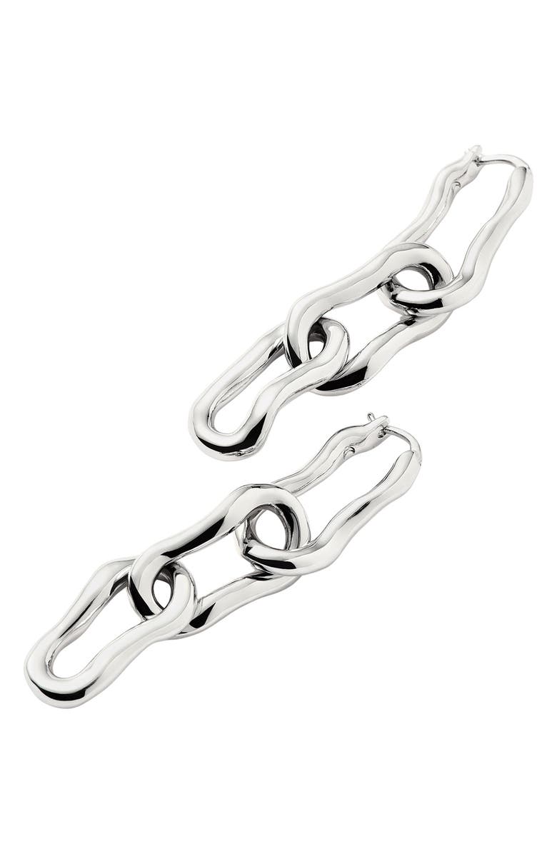 Missoma Molten Ovate Triple Link Drop Earrings, Alternate, color, 