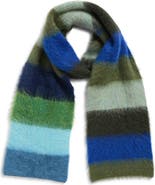 Waste Yarn Project Ulf Brushed Stripe One of a Kind Scarf