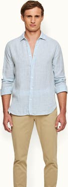 Orlebar Brown Giles Linen Tailored-Fit Shirt