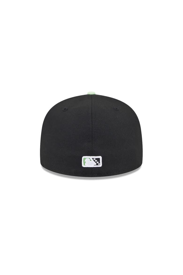 Men's New Era  Black Montgomery Biscuits Theme Nights 59FIFTY Fitted Hat, Alternate, color, Black