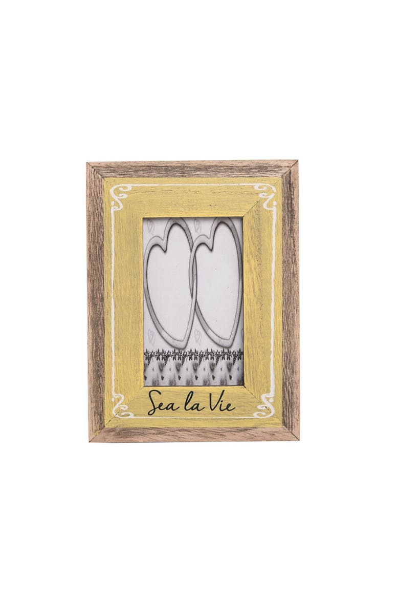 Beachcombers 3X5 Sea La Vie Yellow Photo Frame Picture Holder, Main, color, Yellow