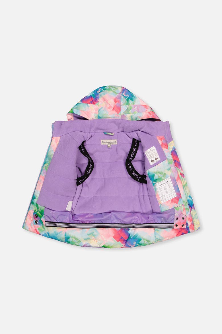Diamond Play Jacket & Reinforced Pants Two Piece Snowsuit, Alternate, color, Multicolored with a Diamond