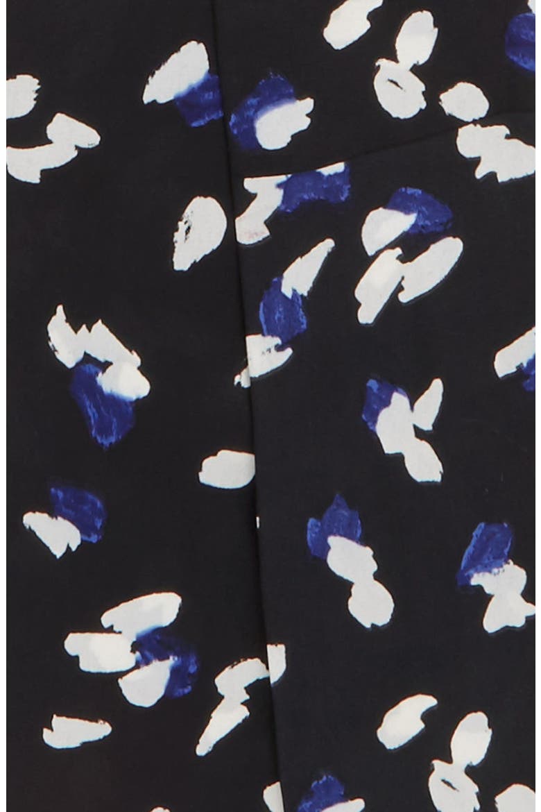 Painterly Dot Print Skinny Scarf, Alternate, color, BLACK COMBO