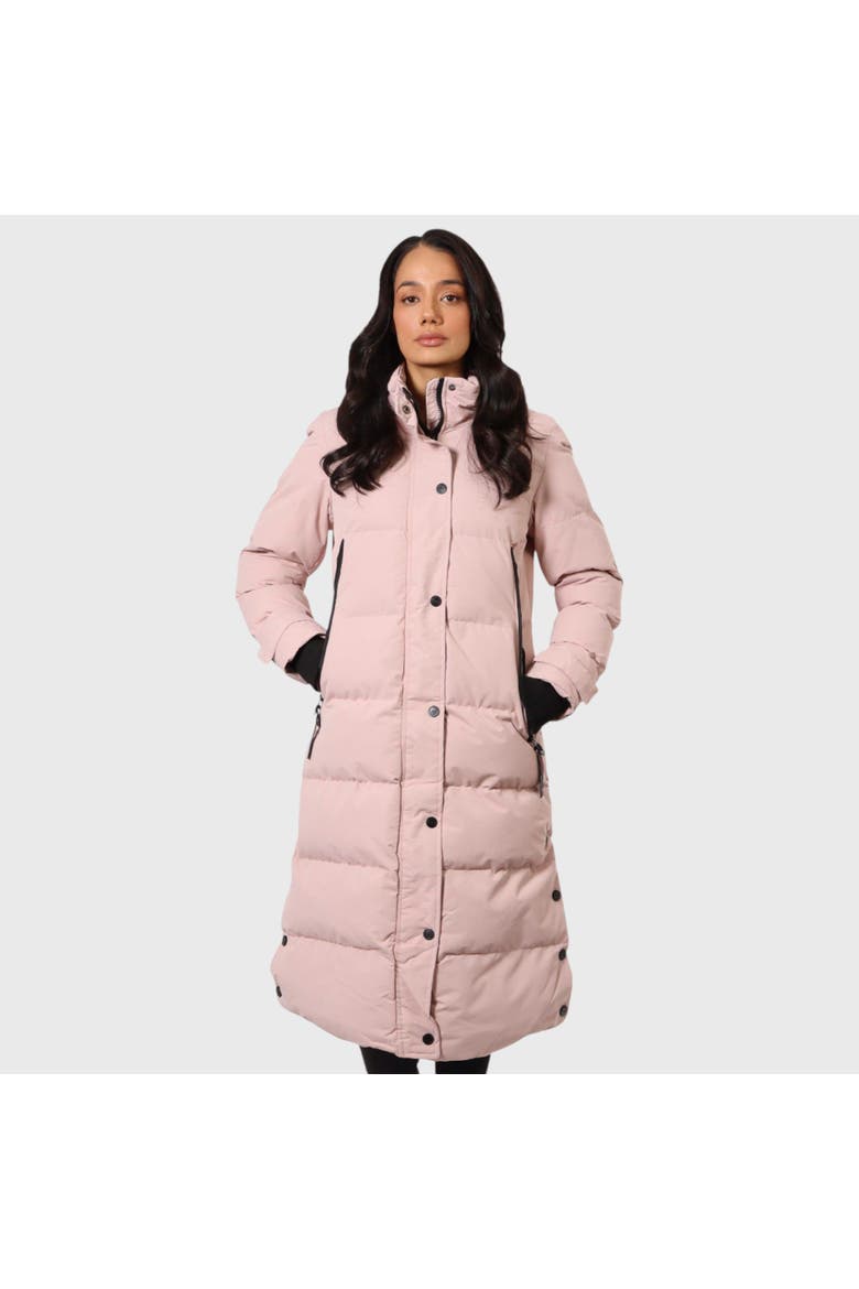 Quilted Maxi Long Jacket, Main, color, Pink