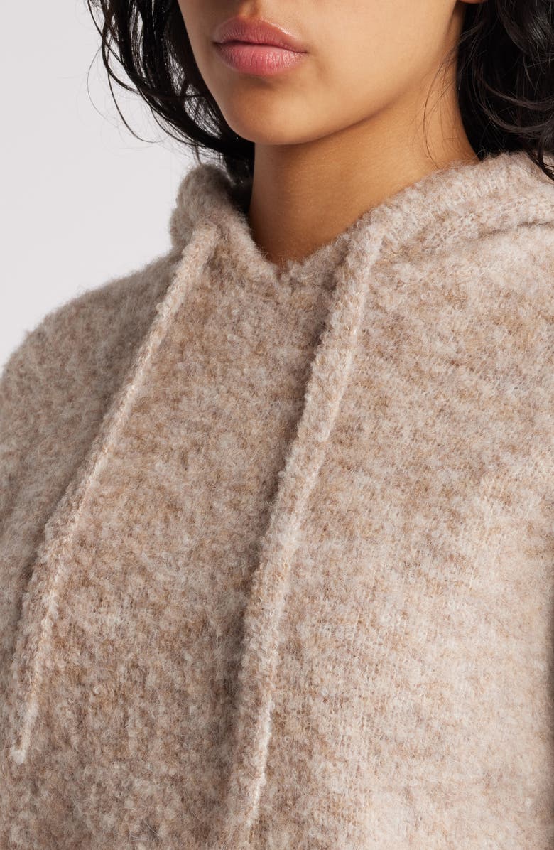 All in Favor Hooded Crop Sweater, Alternate, color, Oat