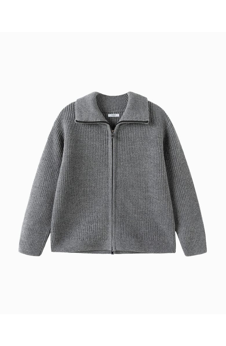 Balabala Cool Comfort Zip-Up Knit Jacket, Main, color, Grey