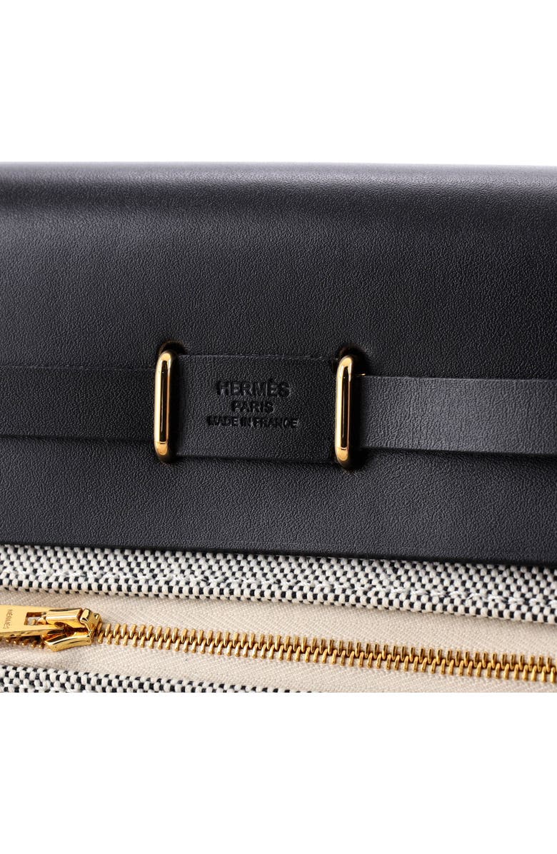 Pre-Owned Hermes Herbag Zip Toile and Leather 20, Alternate, color, Noir
