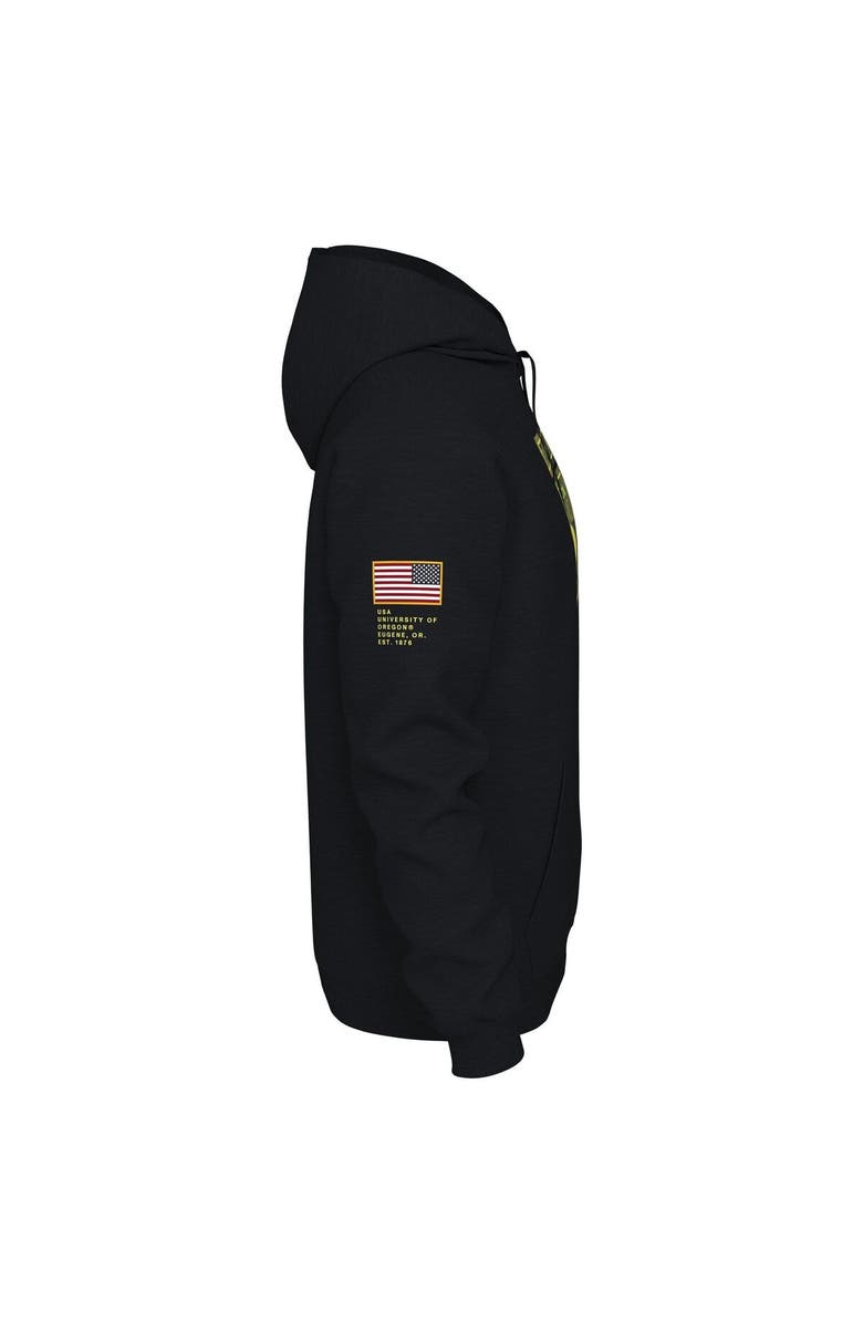 Nike Men's Nike Black Oregon Ducks Veterans Camo Pullover Hoodie, Alternate, color,