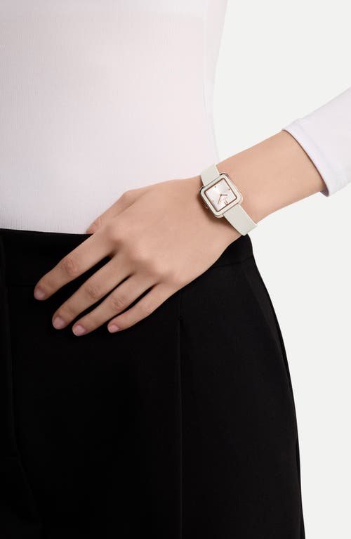 Furla Heritage Crystal Square Rose Gold Tone Bracelet Watch, 27.5mm In Multi