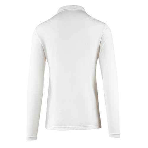 Uv Skinz Long Sleeve Performance Polo In White