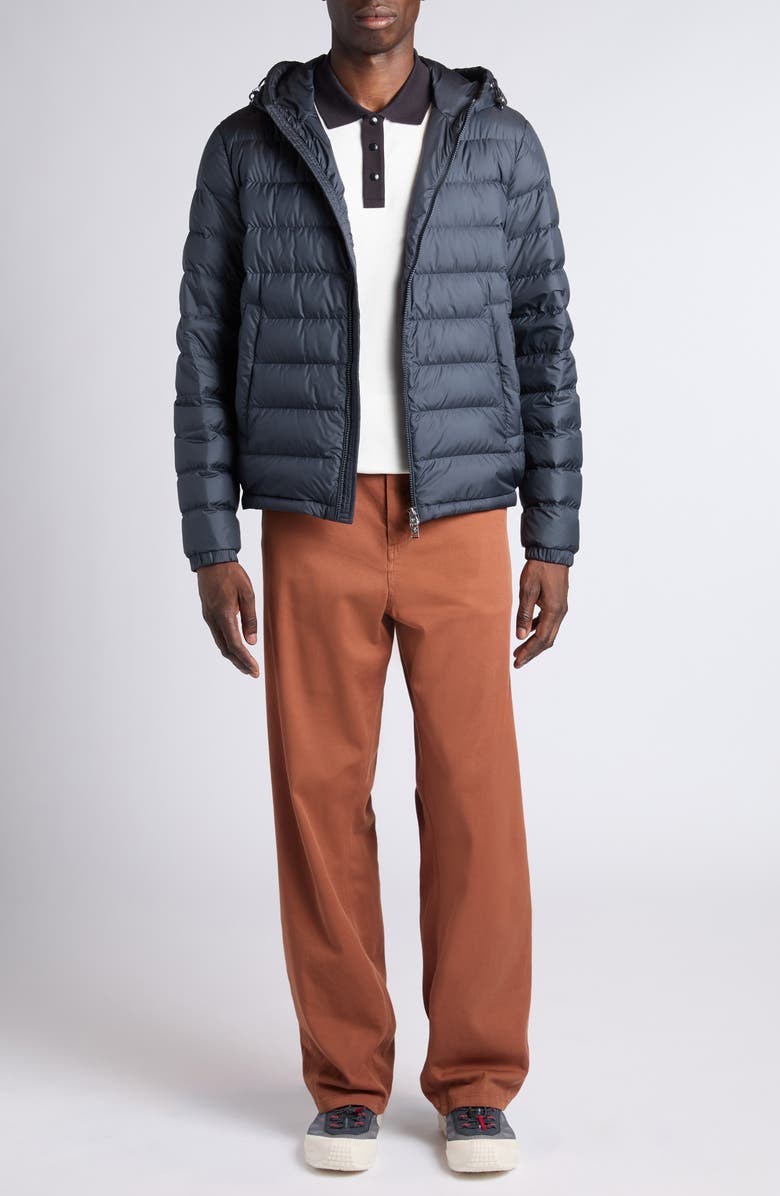 Moncler Vermeille Hooded Down Puffer Jacket, Alternate, color, Night Sky