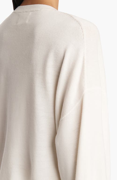 Khaite Darcy Merino Wool Sweater In White