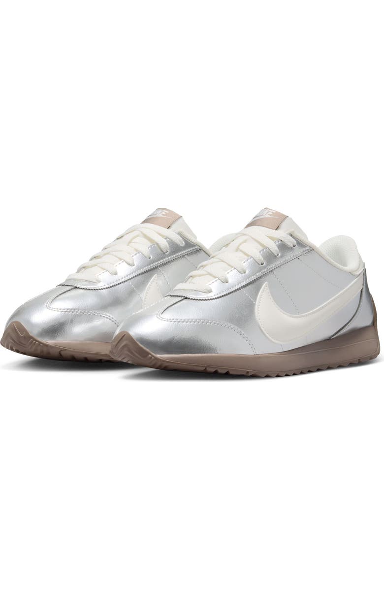 Nike Pacific Low Top Sneaker, Main, color, Metallic Silver/ Sail/ Brown