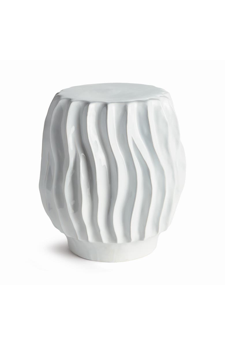 Napa Home & Garden Tatiana Side Table - White Clay Accent Table, Main, color, 