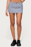 EDIKTED Liliane Stripe Mini Skort