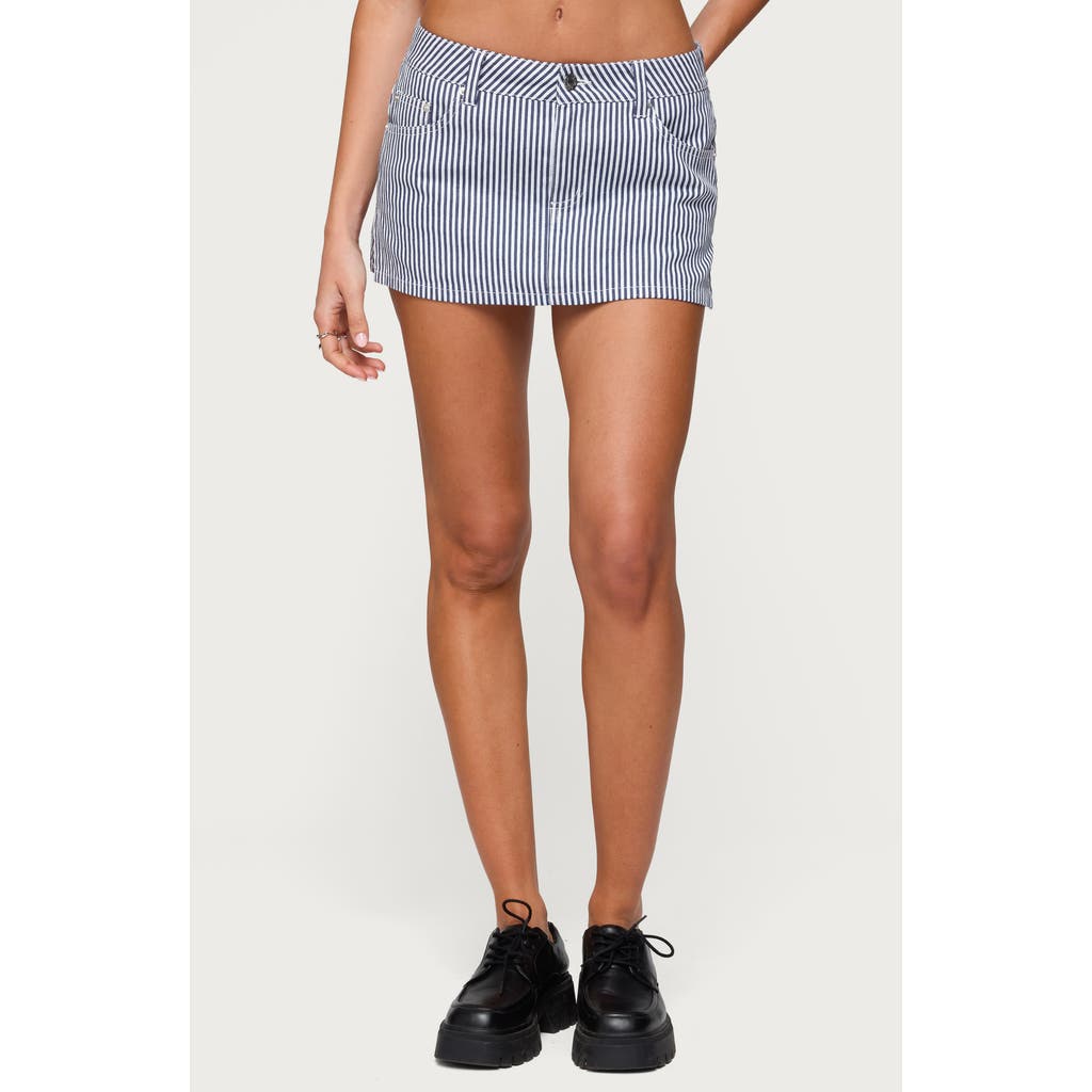 Edikted Liliane Stripe Mini Skort In Multi