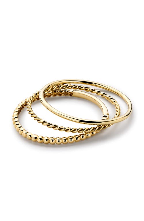 Ana Luisa 10k Gold Trio Ring Set In Gold