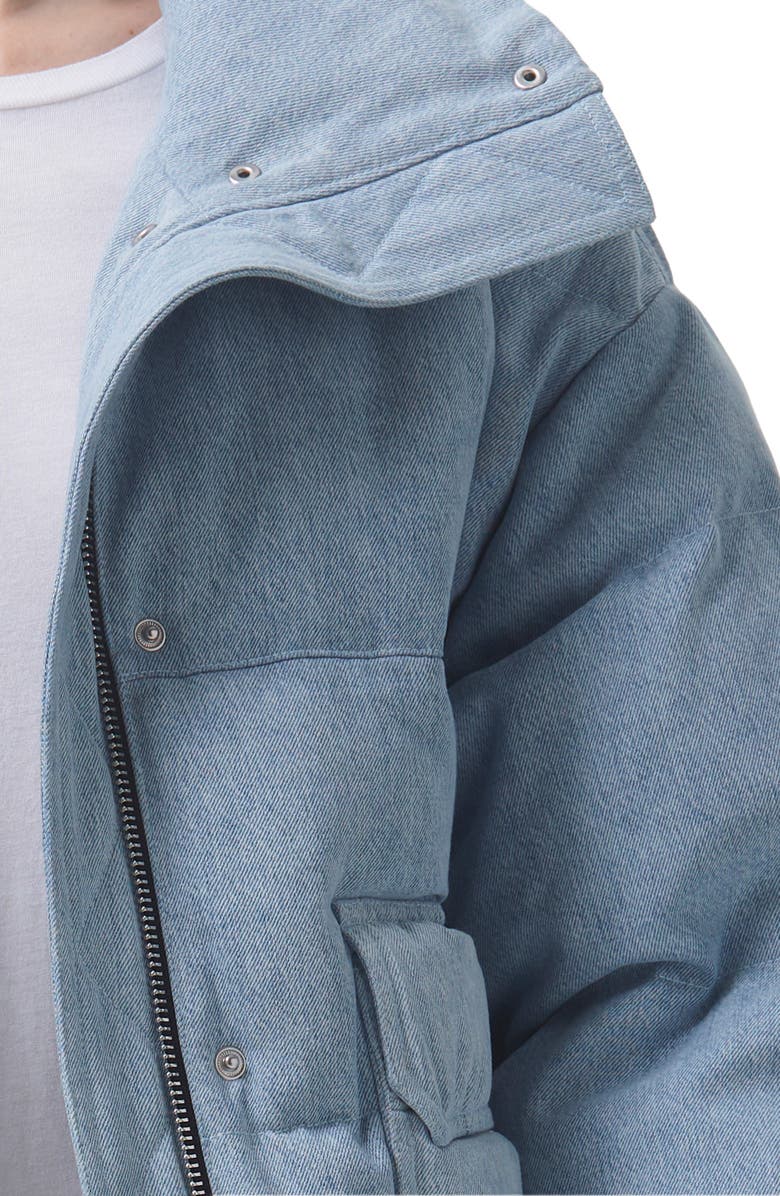 AGOLDE Nova Organic Cotton Denim Puffer Jacket, Alternate, color,