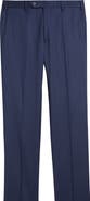 Zanella Parker Flat Front Stretch Wool Flannel Trousers