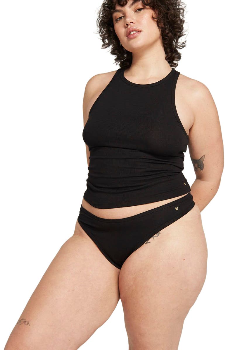 Nudea The Organic Cotton Classic Tank, Alternate, color, Black