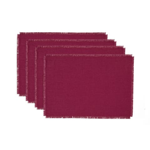 Linen Placemats - Fringe, 14" x 19"