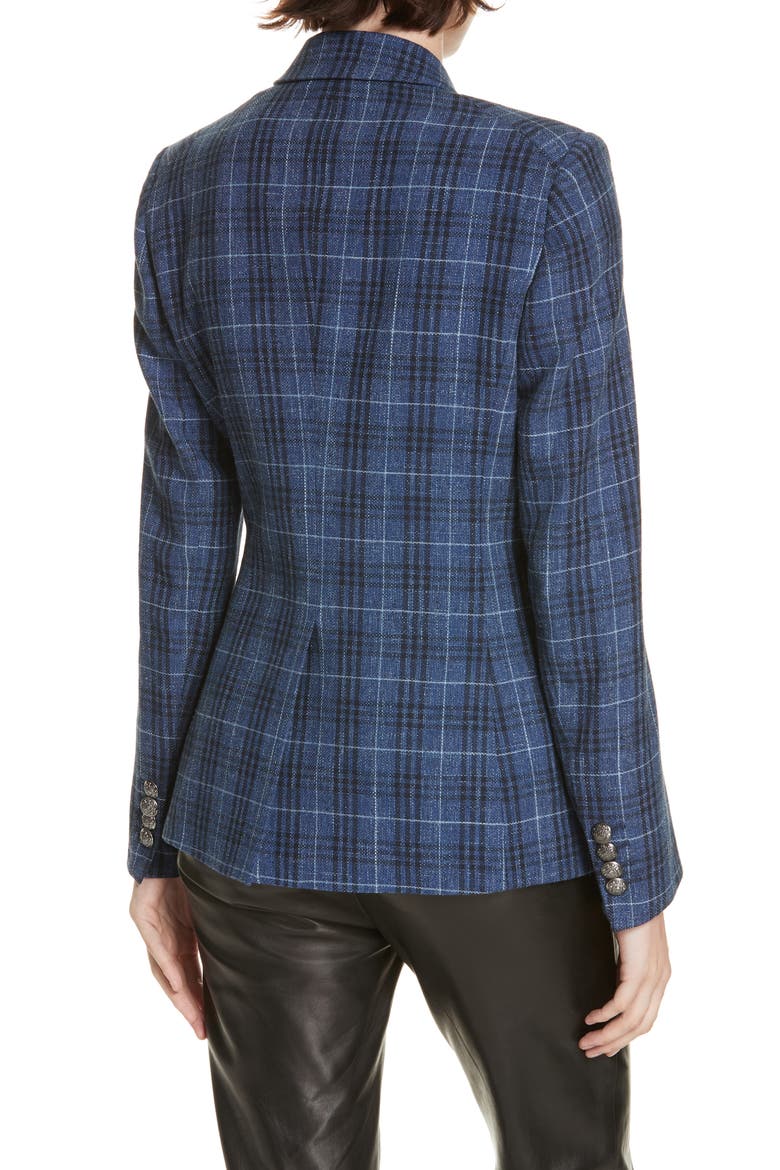 Miller Wool Blend Plaid Dickey Jacket, Alternate, color, BLUE