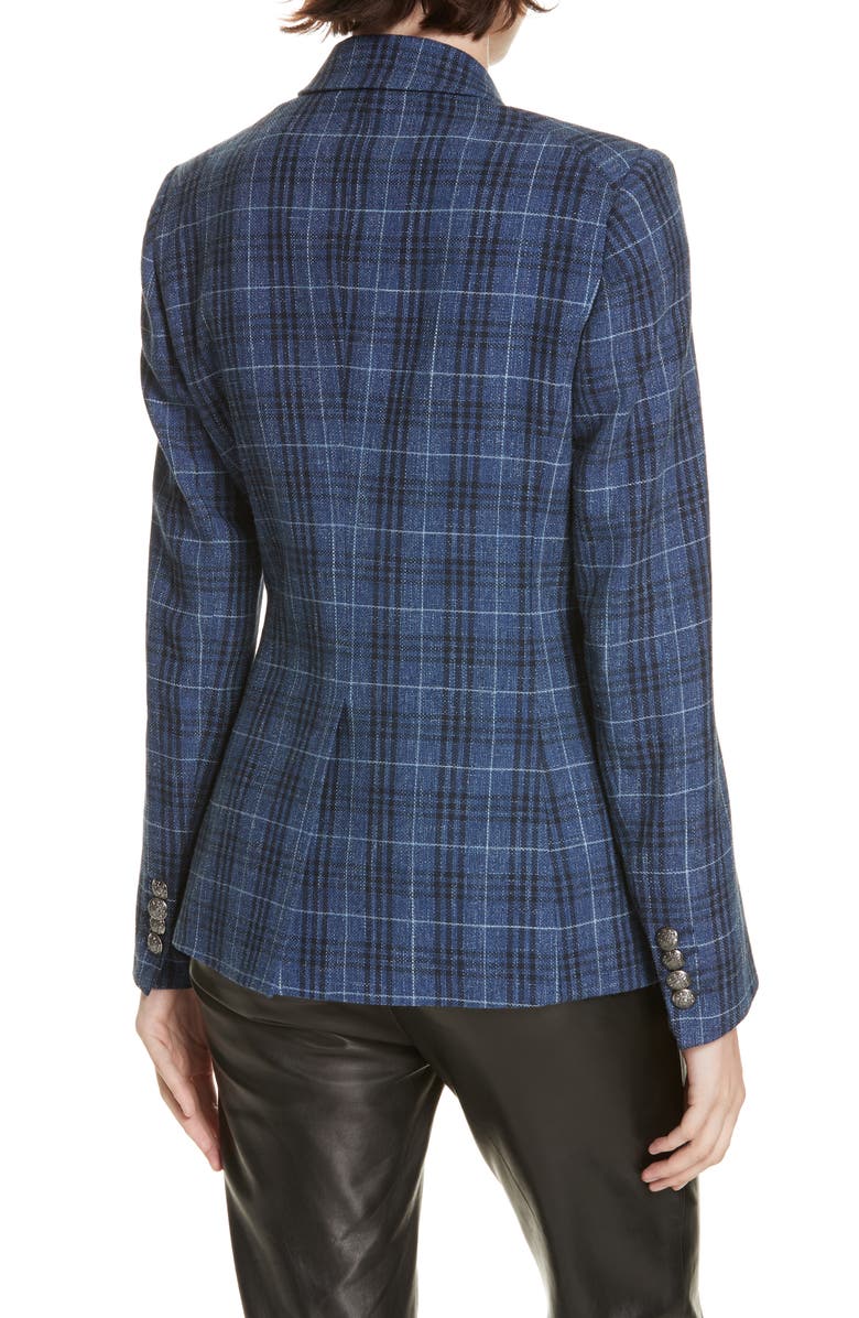 Veronica Beard Miller Wool Blend Plaid Dickey Jacket, Alternate, color, 