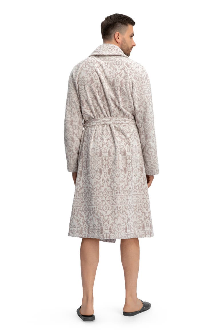 Izar Men's Bathrobe, Alternate, color, Beige