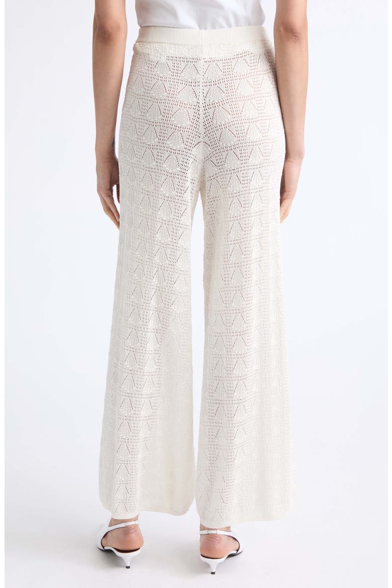 Egeo Pointelle Knit Pull-On Pants, Alternate, color, IVORY