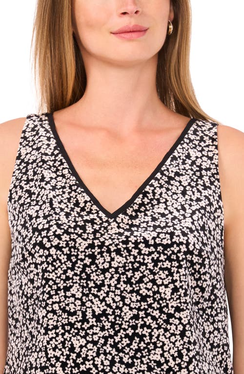 1.state V-neck Printed Shell In Black