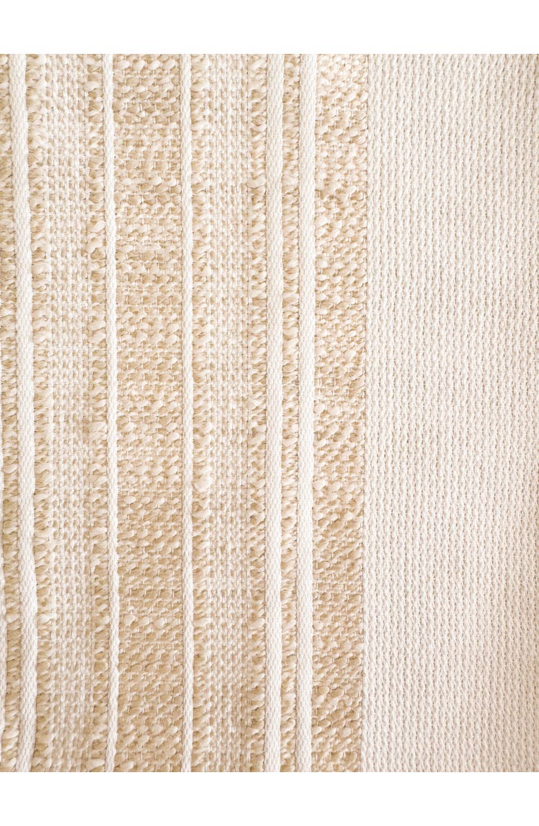 Anaya Beach Club Stripe Indoor Outdoor Table Runner, Alternate, color, Beige Stripe