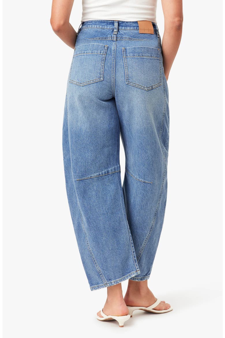 Harper High Waist Crop Barrel Leg Jeans, Alternate, color, COVE