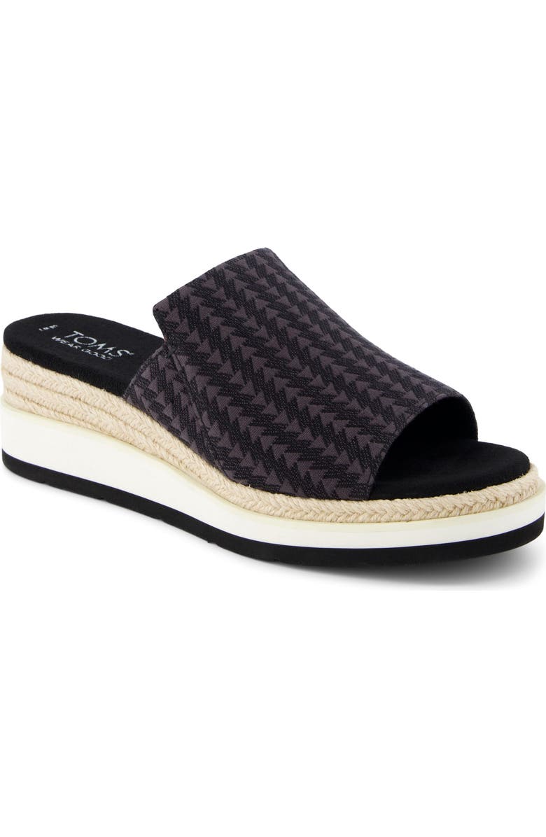 TOMS Margo Espadrille Wedge Slide Sandal, Main, color,