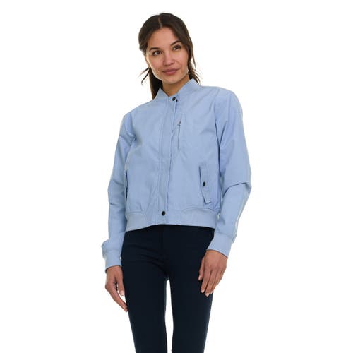 Canada Weather Gear Bomber Flight Jacket Lightweight Zip-up Windbreaker In Blue