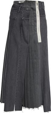 KURO Remake Denim Mark VI Maxi Skirt