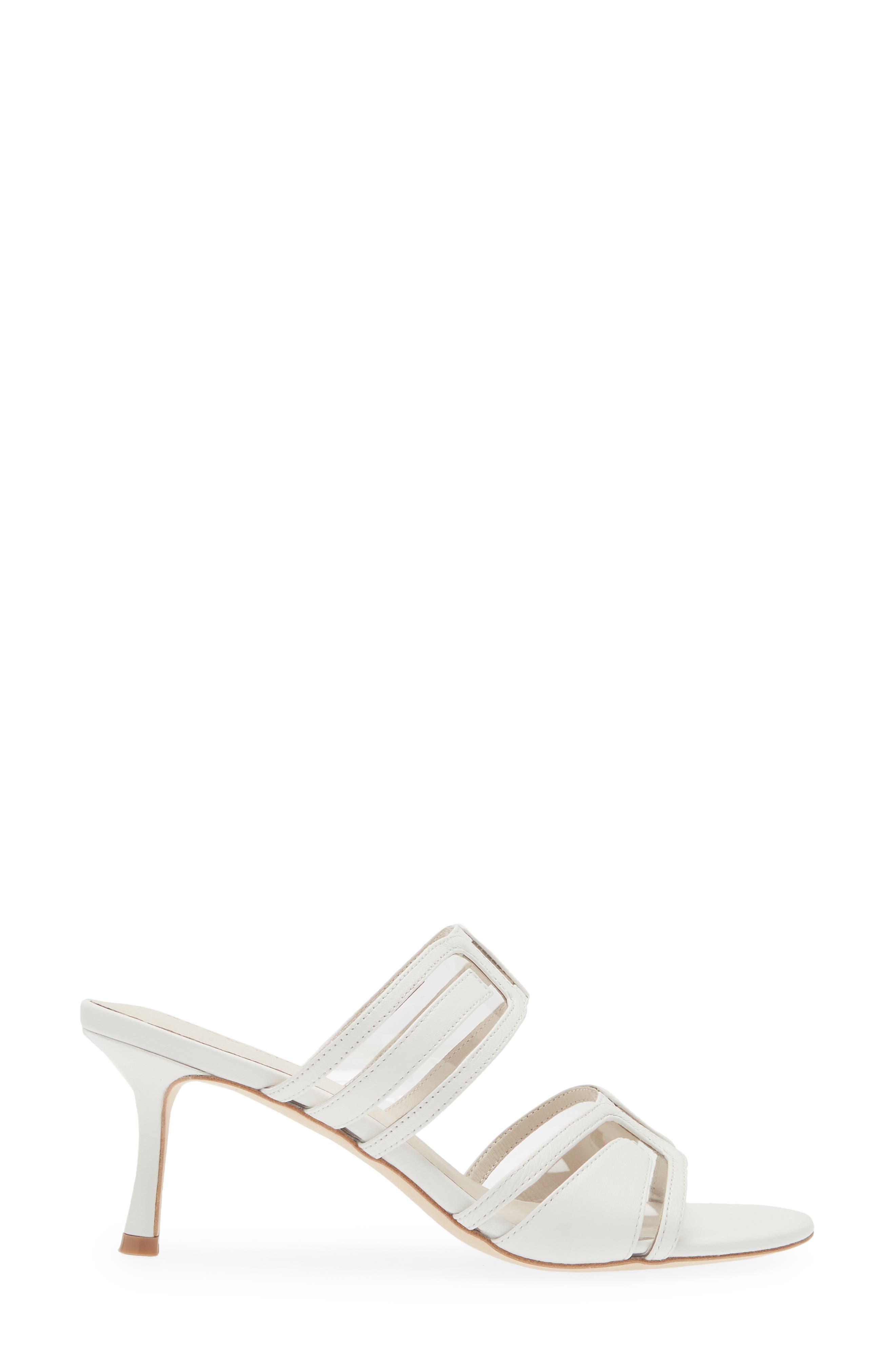 KOKO + PALENKI Maze Slide Sandal, Alternate, color, White Leather